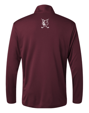 Custom Printed Apparel | Adult Unisex Performance 1/4 Zip - Maroon | Okemos Golf - Okemos Golf - 19111