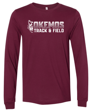 Custom Printed Apparel | Adult Unisex T-Shirt - Long Sleeve | Okemos Track & Field 2026 - Okemos Track & Field 26 - 19165