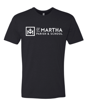 Custom Printed Apparel | Adult Unisex T-Shirt - Maroon | St. Martha School Spirit Wear - St. Martha Miracles
