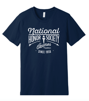 Custom Printed Apparel | Adult Unisex T-Shirt - Navy | Okemos NHS - Okemos NHS - 19075
