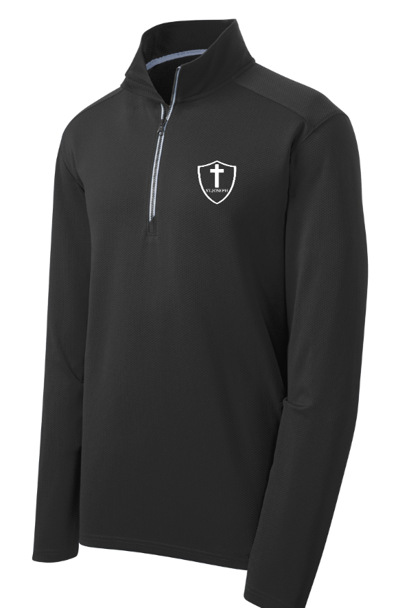 St. Joseph Catholic School - Men's Sport Wick Textured Quarter Zip Pullover