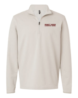 Bennett Woods Spirit Wear Fall 2026 Quarter Zip Smoke front view