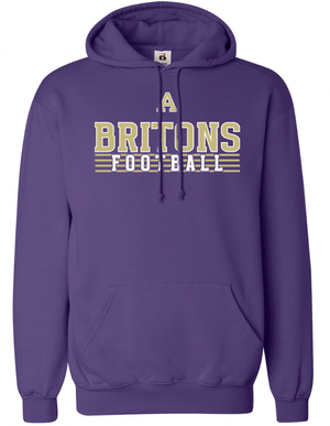Custom Apparel - Screen Printing - Albion Football - Adult Hooded Sweatshirt Purple - Hooded Sweatshirt - Albion Football Pre Holiday Shop - 16808
