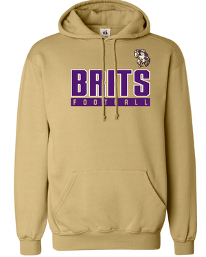 Custom Apparel - Screen Printing - Albion Football - Adult Hooded Sweatshirt Vegas Gold - Hooded Sweatshirt - Albion Football Pre Holiday Shop - 16808