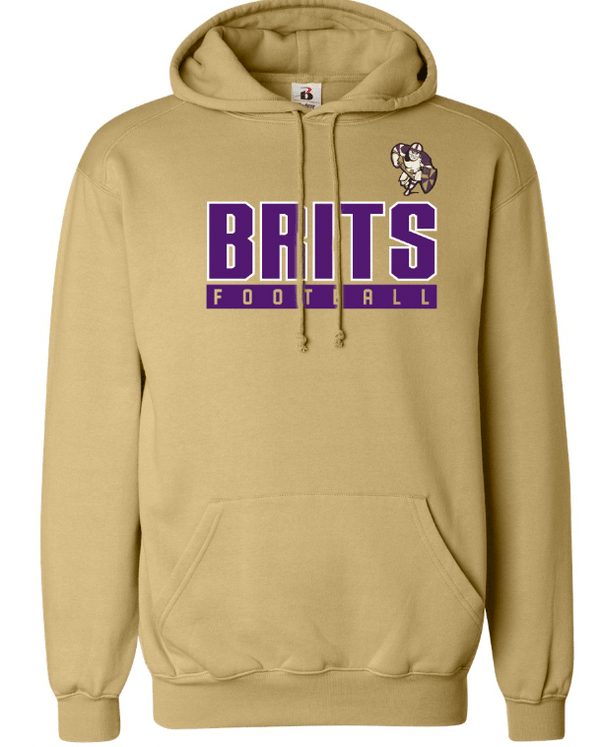 Custom Apparel - Screen Printing - Albion Football - Adult Hooded Sweatshirt Vegas Gold - Hooded Sweatshirt - Albion Football Pre Holiday Shop - 16808