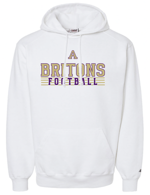 Custom Apparel - Screen Printing - Albion Football - Adult Hooded Sweatshirt White - Hooded Sweatshirt - Albion Football Pre Holiday Shop - 16808