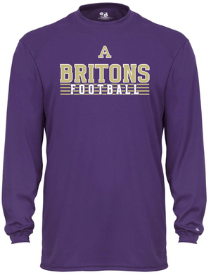 Custom Apparel - Screen Printing - Albion Football - Adult Long Sleeve T-Shirt Purple - Long Sleeve T-Shirt - Albion Football Pre Holiday Shop - 16808