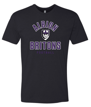 Custom Printed Apparel | Albion Football Fall 2025 - Black Logo T-Shirt - Albion Football Fall 2025 - 18291