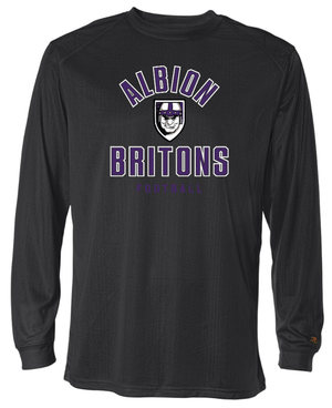 Custom Printed Apparel | Albion Football Fall 2025 - Black Long Sleeve T-Shirt - Albion Football Fall 2025 - 18291