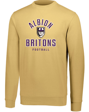 Custom Printed Apparel | Albion Football Fall 2025 - Gold Fleece Crewneck Sweatshirt - Albion Football Fall 2025 - 18291