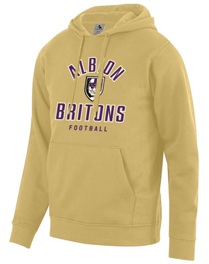 Custom Printed Apparel | Albion Football Fall 2025 - Gold Fleece Hooded Sweatshirt - Albion Football Fall 2025 - 18291