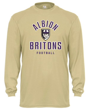 Custom Printed Apparel | Albion Football Fall 2025 - Gold Long Sleeve T-Shirt - Albion Football Fall 2025 - 18291