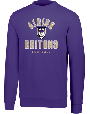 Custom Printed Apparel | Albion Football Fall 2025 - Purple Fleece Crewneck Sweatshirt - Albion Football Fall 2025 - 18291