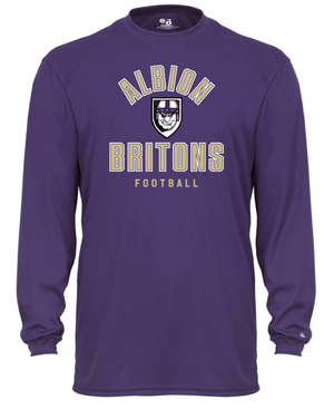Custom Printed Apparel | Albion Football Fall 2025 - Purple Long Sleeve T-Shirt - Albion Football Fall 2025 - 18291