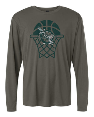 CHAP Chariots Basketball Long Sleeve Charcoal front view