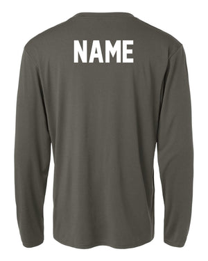 CHAP Chariots Basketball Long Sleeve Charcoal back view