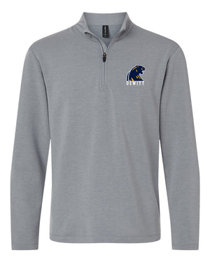 DeWitt Middle School Apparel Quarter Zip Heather Steel front view