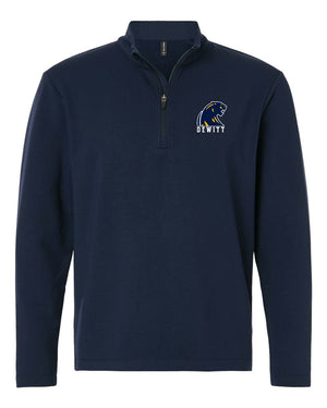 DeWitt Middle School Apparel Quarter Zip Navy front view
