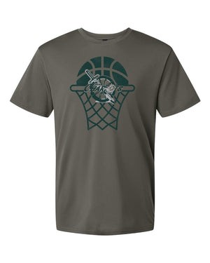 CHAP Chariots Basketball T-Shirt Charcoal front view