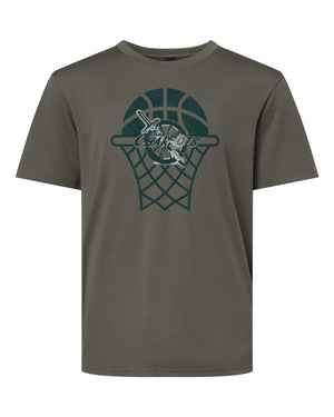 CHAP Chariots Basketball T-Shirt Charcoal front view