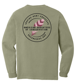 Custom Printed Apparel | American Daughters of Conservation | Adult Unisex Comfort Colors Long Sleeve (MULTIPLE COLOR OPTIONS) - ADC W25 - 18659
