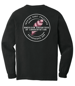 Custom Printed Apparel | American Daughters of Conservation | Adult Unisex Comfort Colors Long Sleeve (MULTIPLE COLOR OPTIONS) - ADC W25 - 18659