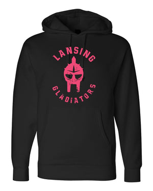 Lansing Gladiators Fall Shop 2026 Hoodie Black front view
