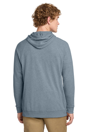 Okemos Fall Staff Shop Zip Up Hoodie Flint Blue Heather back view