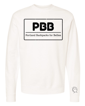 Custom Apparel - Screen Printing - Backpacks for Bellies - Mid - weight Crewneck Sweatshirt - Backpacks for Bellies - 15331