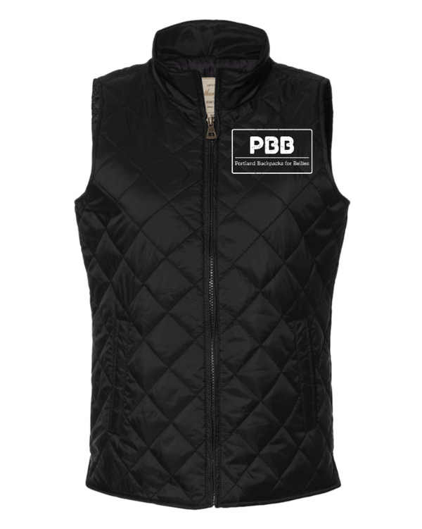 Custom Apparel - Screen Printing - Backpacks for Bellies - Woman's Diamond Quilted Vest - Backpacks for Bellies - 15331
