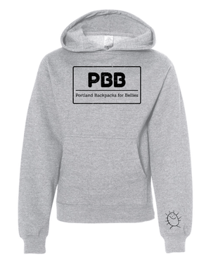 Custom Apparel - Screen Printing - Backpacks for Bellies - Youth Mid - weight Hoodie - Backpacks for Bellies - 15331