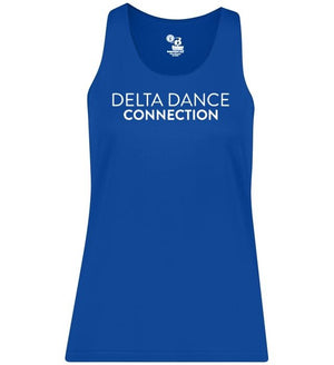 Delta Dance Connection - Company Tank Top Royal front view