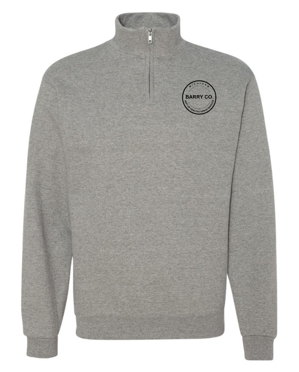 MDHHS Gear - Allegan & Barry Co. - Quarter Zip Sweatshirt -- Circle Logo Design -- (Multiple Colors Available)