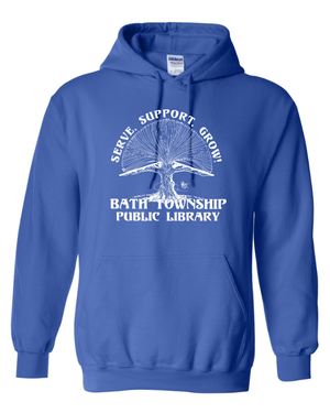 Custom Apparel - Screen Printing - Bath Township Public Library - Adult Heavy Blend Hooded Sweatshirt - Bath Township Public Library - 16885
