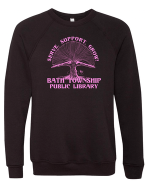 Custom Apparel - Screen Printing - Bath Township Public Library - Adult Unisex Crewneck Sweatshirt - Crewneck Sweatshirt - Bath Township Public Library - 14829