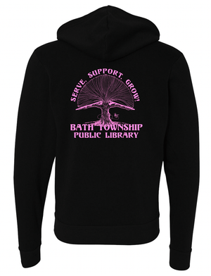 Custom Apparel - Screen Printing - Bath Township Public Library - Adult Unisex Zip - Up Hoodie - Zip Hoodie - Bath Township Public Library - 14829