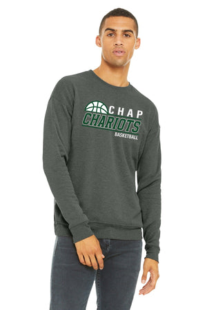 CHAP Chariots Basketball Crewneck Deep Heather front view
