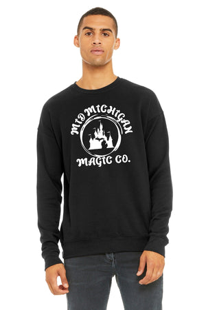 Mid-Michigan Magic Company Crewneck Black front view