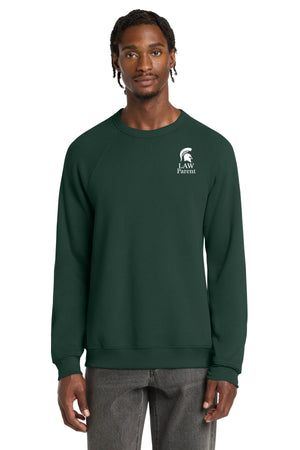 MSU College of Law Weekend Crewneck Forest front view