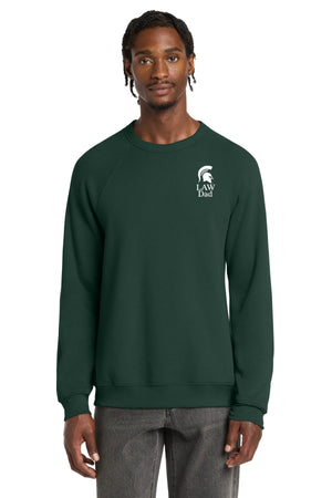 MSU College of Law Weekend Crewneck Forest front view
