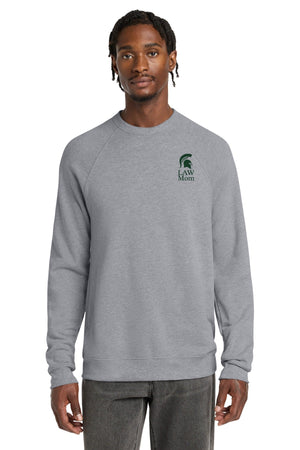 MSU College of Law Weekend Crewneck Athletic Heather front view