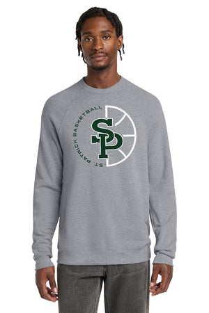 St. Patrick Basketball 2026 Crewneck Athletic Heather front view