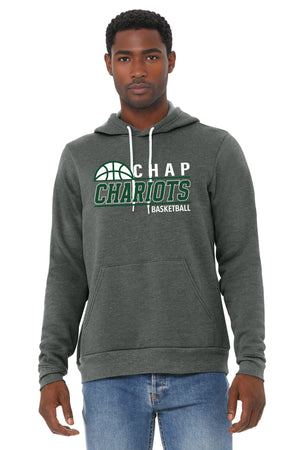 CHAP Chariots Basketball Hoodie Deep Heather front view