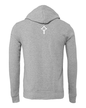 St. Patrick Basketball 2026 Hoodie Athletic Heather back view