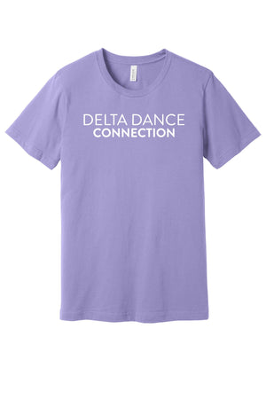 Delta Dance Connection - General T-Shirt Dark Lavender front view