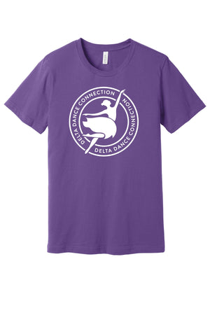 Delta Dance Connection - General T-Shirt Royal Purple front view