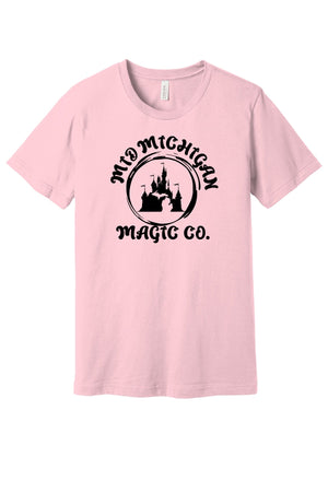 Mid-Michigan Magic Company T-Shirt Pink front view