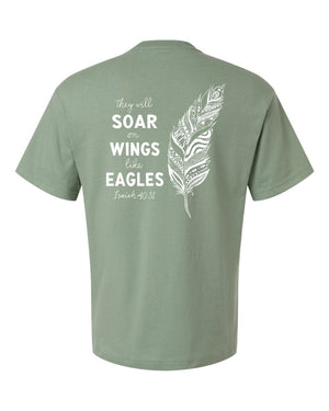 NCCS Senior Shirts T-Shirt Sage back view