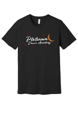 Platinum Dance Academy T-Shirt Black front view