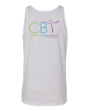 Children's Ballet Theatre Tank Top White back view
